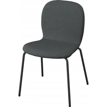 Jídelní židle IKEA SKALSTA Židle, Knaback tmavě šedá/kovová trubka/tmavě šedá