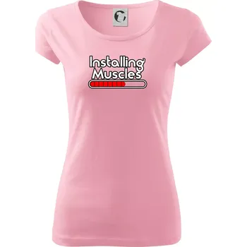 Installing Muscles - Dámské triko Pure - XS ( Růžová )