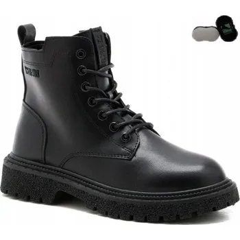 Dámská zimní obuv Dámské kotníkové boty podzimní zimní boty BIG STAR OO274A126 martensy zateplené 36