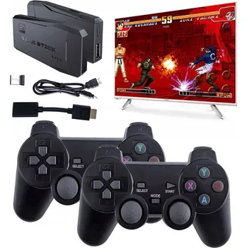 Herní konzole RETRO TV HERNÍ KONZOLE HDMI 2 OVLADAČE + KARTA 64GB S VÍCE NEŽ 20 000 HRY