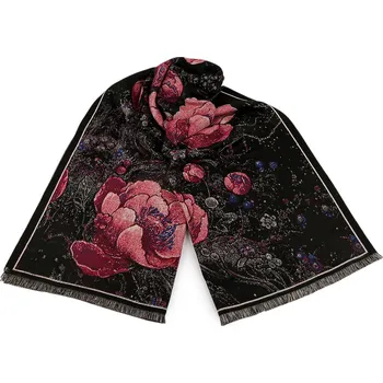 Šátek Šátek / šála / pléd typu kašmír 70x185 cm Varianta: 15 černá, Balení: 1 ks