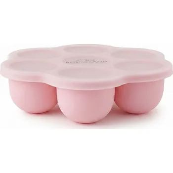 BocioLand Silikonová miska k mražení potravin, 7 komor - růžová