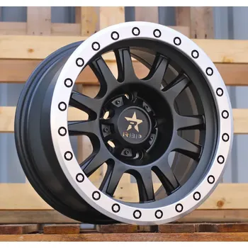 Alu kolo Alu kola Racing Line B5944, 16x8 5x139.7 ET-12, černá matná + leštěný límec (zátěžová)