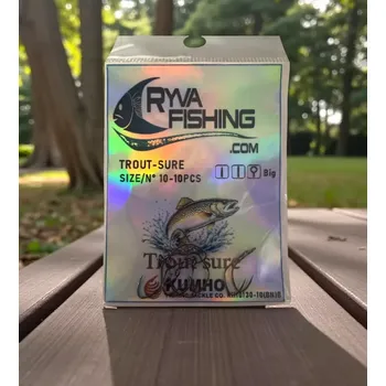 Rybářský háček KUMHO-PSTRUHOVÉ BEZHROTOVÉ HÁČKY TROUT SURE VEL.10-10KS