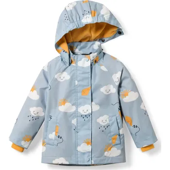 Pláštěnka 664494 - Tchibo - Dětská termobunda do deště - pro ženy - vel. 86/92 - barva: modrá/s potiskem