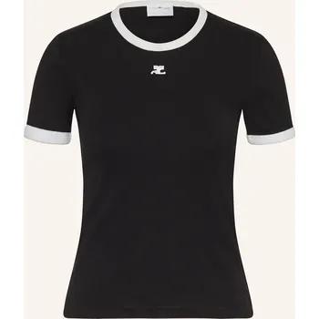 Dámské tričko Courrèges Dámské Tričko, černá / krémová, 34