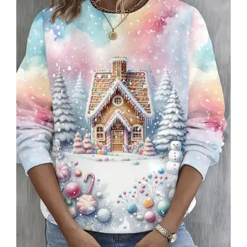 Teplákovina Perníková chaloupka, panel (E) II. jakost - 0,77m (Luxusní vzory z Turecka)