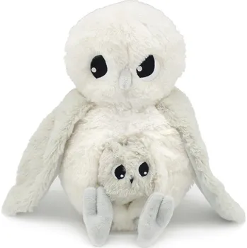 plyšák PTIPOTOS Plyšová polární sova Coucou - máma s miminkem