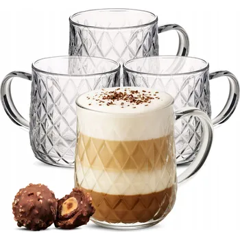 Sklenice Sklenice na kávu a čaj OMAGO 350 ml 4 ks