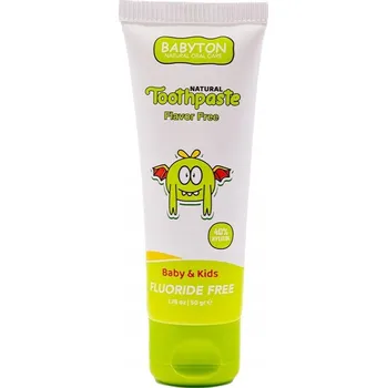 Dentální hygiena Zubní pasta pro děti bez příchuti a bez fluoru, 6m+, 50 g Babyton