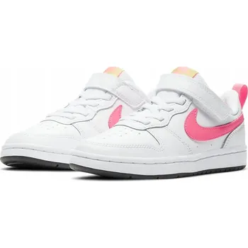 Chlapecká obuv Dětské sportovní boty Nike Court Borough Low 2 Bílé BQ5451-108 vel. 32