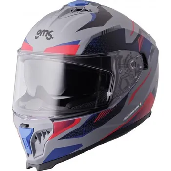 Motodoplněk Integrální helma GMS GELERO ZG12701 matná šedo-modro-červená XS