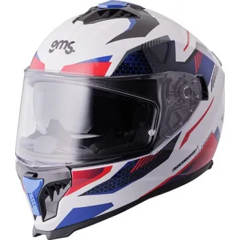 Motodoplněk Integrální helma GMS GELERO ZG12701 bílo-červeno-modrá L