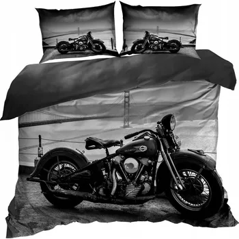 Povlečení 3D Bavlna saténové Povlečení 140x200 cm CHOPPER