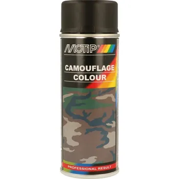 Barva ve spreji Motip Kamuflážní sprej matný RAL 9021 400 ml