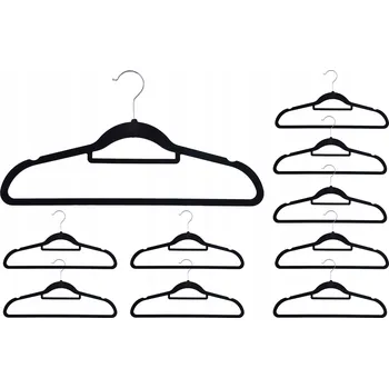 Ramínko Gockowiak černý plastový Šatní ramínko