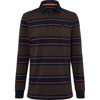 Pánské tričko 681844 - Tchibo - Polokošile s dlouhým rukávem - pro muže - vel. M 48/50 - barva: modrá/s proužky