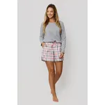 Krátké pyžamo Stella. šedorůžový XL