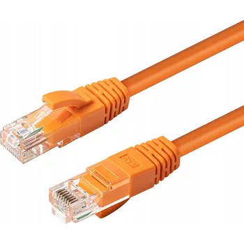 Síťový kabel MicroConnect CAT6A UTP kabel 0,5m oranžový LSZH