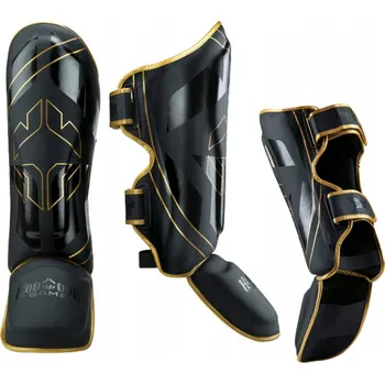 Moto oblečení Chrániče holeně a chodidel Ground Game LOGO 3.0 GOLD vel. L