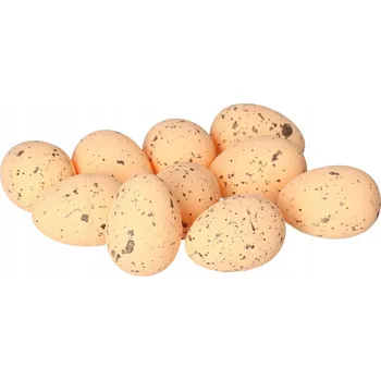Velikonoční dekorace VAJÍČKO Polystyrenová vajíčka s tečkami 10 KS 4 CM