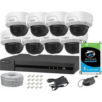 Bezpečnostní kamera HIKVISION IP MONITOROVACÍ SADA 8x 4Mpx IK10 PoE
