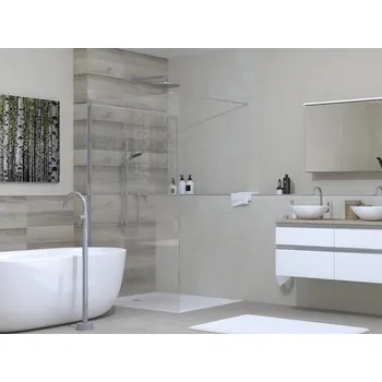 Walk In Jungborn SETTE 80 cm barva rámu stříbrná dekor skla čiré sklo