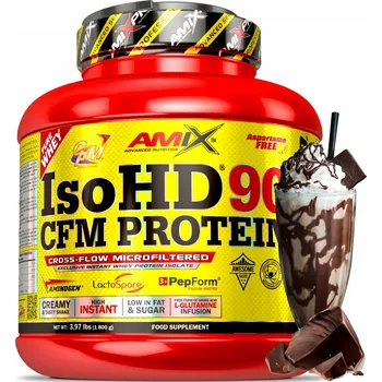 Protein Kávový protein bez cukru a laktózy AMIX IsoHD 90 CFM Proteinový izolát WPI