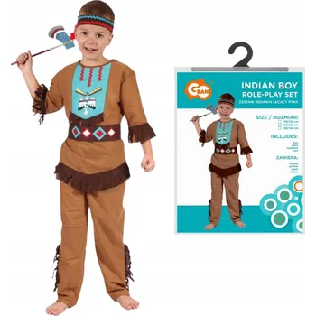 Karnevalový kostým Kostým Indián GoDan vel. 130-140