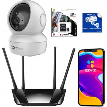 IP kamera Sada pro monitoring Ezviz Domácí WiFi monitoring + Router na SIM kartu