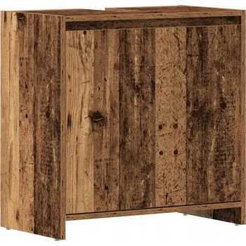 Koupelnový nábytek Skříňka pod umyvadlo, staré dřevo, 60x33x60 cm