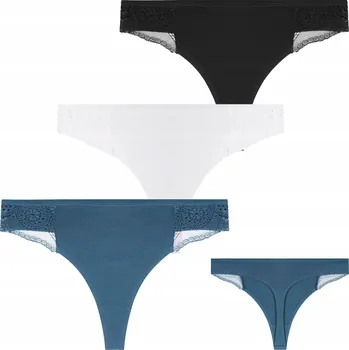 Kalhotky Dámské TANGA elegantní krajka, jemné, jemné, MORAJ , 3 páry, velikost S
