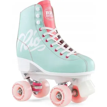 Kolečkové brusle Kolečkové Brusle RIO ROLLER Script Quad Skates Tyrkysové 42
