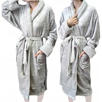 Dámské noční prádlo Dámský a pánský župan z plyšového fleecu Spa L/XL