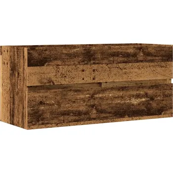 Koupelnový nábytek Skříňka pod umyvadlo, staré dřevo, 100 x 38,5 x 45 cm