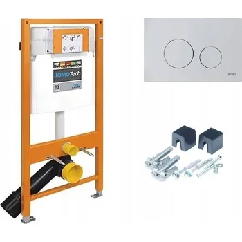 WC sada Podomítková nádržka pro toaletu Werit JOMO 112 cm s tlačítkem SWITCH bílý