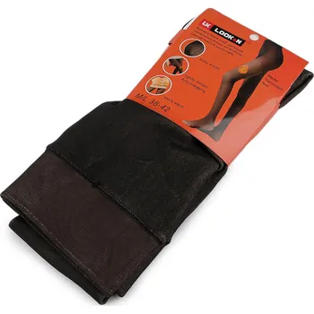 Dámské punčochy Dámské punčocháče zateplené plyšovým kožíškem, střední, 1 (M/L) černá