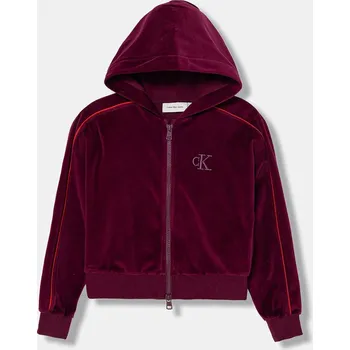Chlapecká mikina Dětská mikina Calvin Klein Jeans IG0IG03088.128.176.PPY2 burgundské 93X, vel. 176