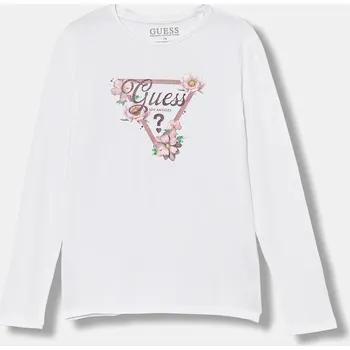 Chlapecké tričko Dětské tričko s dlouhým rukávem Guess J5BI31.J1314.9BYA bílá 00X, vel. 158-166