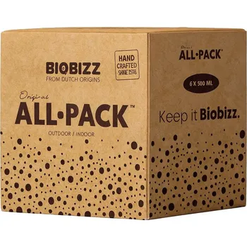 Hnojivo Biobizz All Pack Indoor, sada hnojiv Varianta: BOX 6x500 ml