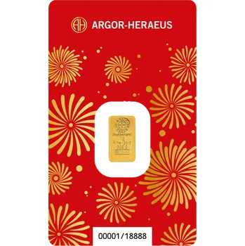 Argor Heraeus Rok koně 2026 zlatý investiční slitek 1 g