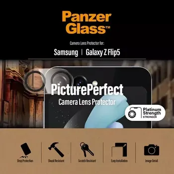 Telefonní příslušenství PanzerGlass Ochranný kryt objektivu PicturePerfect pro Samsung Galaxy Z Flip5 černá (0449)
