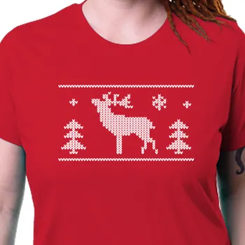 Tričko Vánoce | Vánoční tričko s jelenem