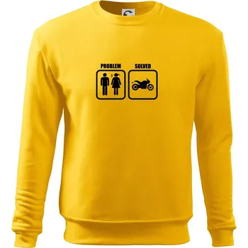 Pánská mikina Problém silniční motorka - Mikina Essential pánská - S ( Žlutá )