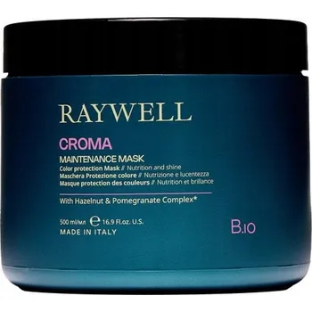 Vlasová regenerace Raywell B.io Chroma Maska pro Udržení Barvy Barvených Vlasů 500 ml