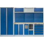 Sestava PROFI BLUE dílenského nábytku s vysokou širokou skříní 7 ks - MTGS1301WA