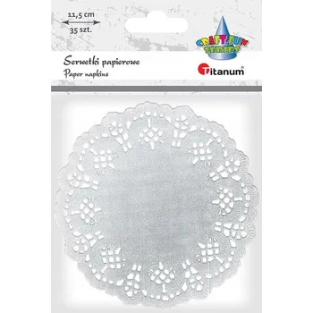 Papírový ubrousek STŘÍBRNÉ PAPÍROVÉ UBROUSKY KULATÉ DEKORATIVNÍ 11,5 CM Super Materiál Krásné