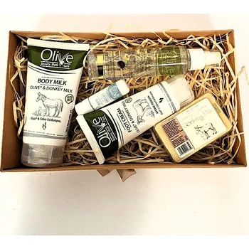 Kosmetická dárková sada "Olivová péče s oslím mlékem", Olive