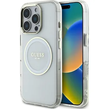 Pouzdro na mobilní telefon Zadní Kryt Guess pro Apple iPhone 16 Pro Max bezbarvý