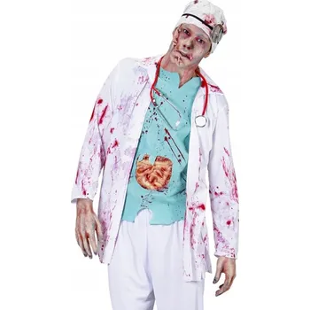 Karnevalový kostým KOSTÝM DOKTOR ZOMBIE LÉKAŘ HOROR HALLOWEEN M/L